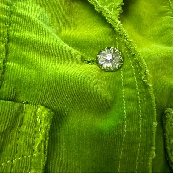 Johnny Was Green Floral Bird Pheasant Peacock Embroidered Blazer Jacket Small - Picture 7 of 11